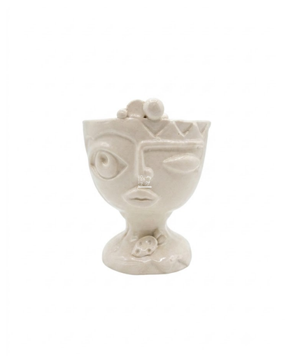 Coppa con Volto Bianco | VERUS Ceramiche
