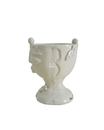 Coppa con Volto Bianco | VERUS Ceramiche