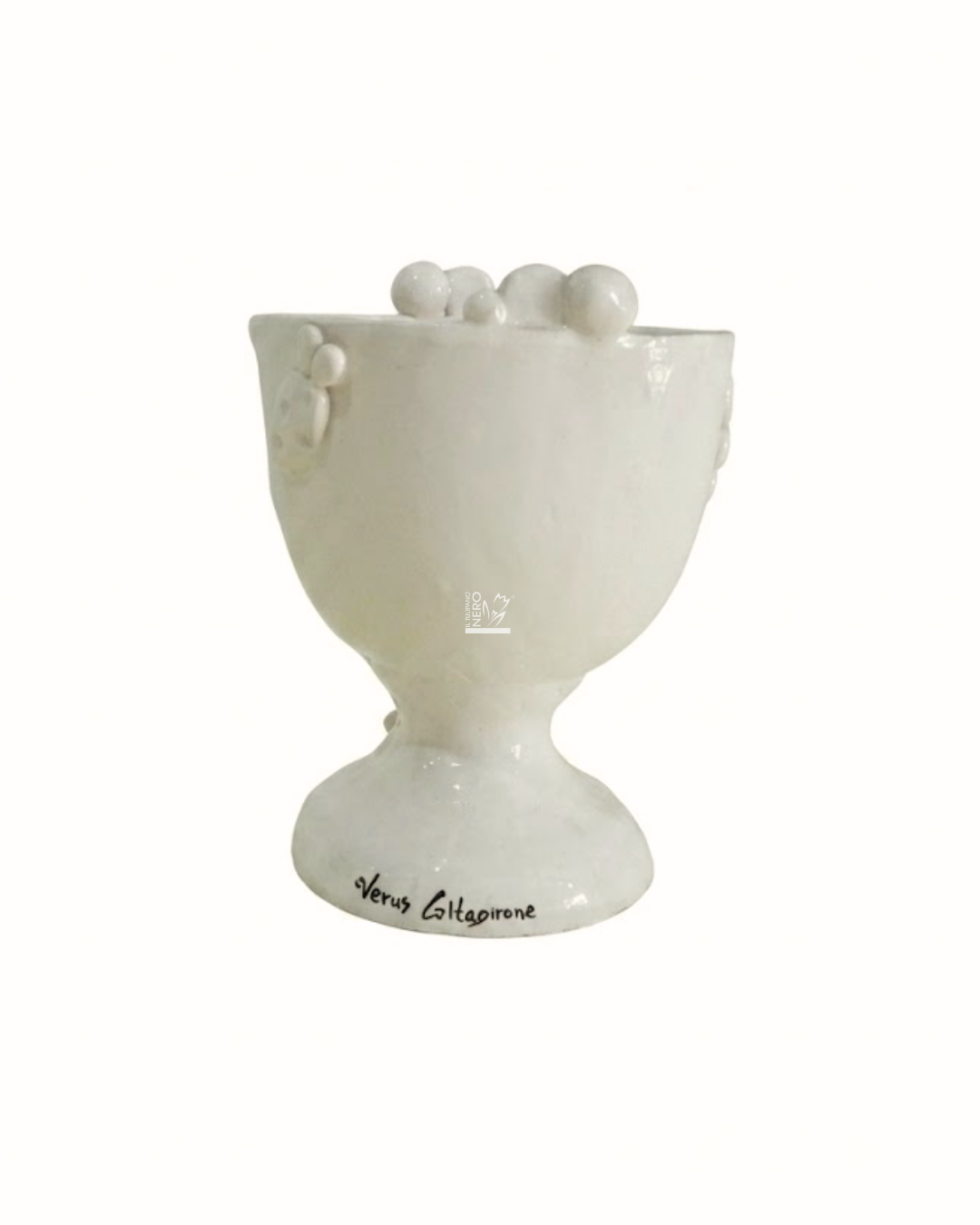 Coppa con Volto Bianco | VERUS Ceramiche