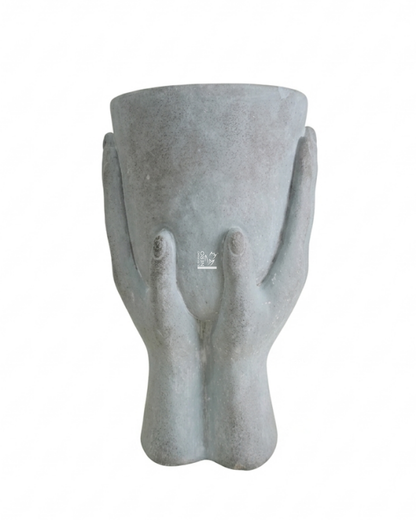 Vaso Scultura "Mani" Cemento | EDG