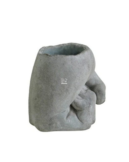 Vaso Pugno Grande Cemento | EDG