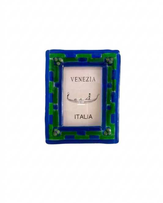 Cornice in Vetro Blu e Verde