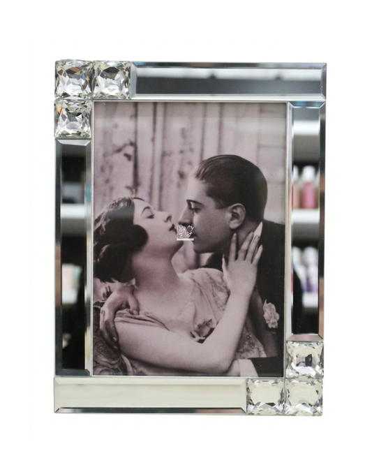 Cornice Specchiata con Cristalli | HERVIT Creations