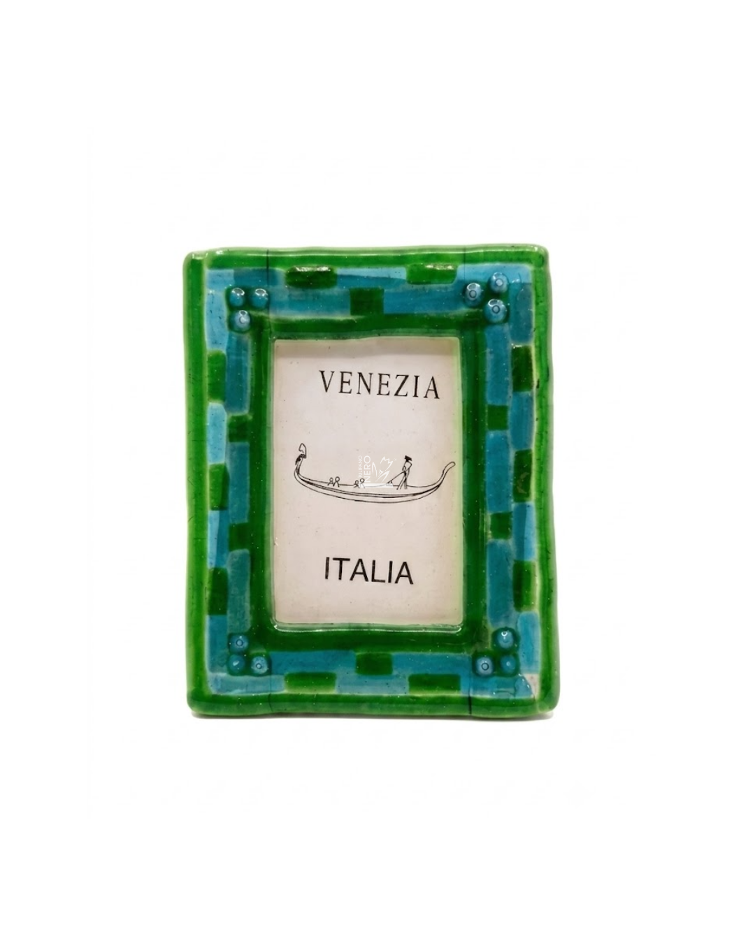 Cornice in Vetro Verde e Azzurra