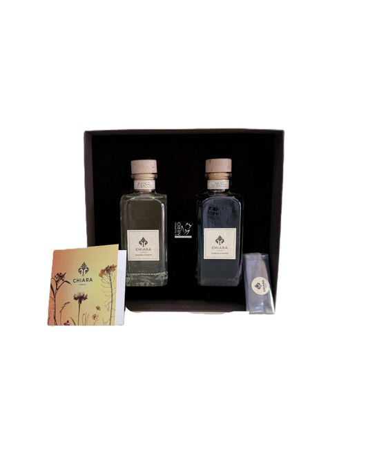 Cofanetto 2 Bottiglie Bianco di Bacco, Nero di Bacco 200 ml | CHIARA FIRENZE