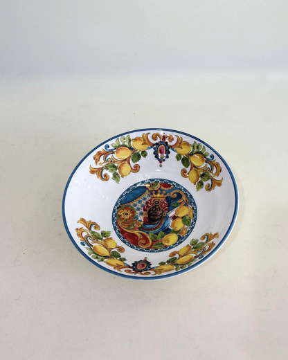 Piatto Fondo Caltagirone Testa di Moro Uomo e Limoni | EDG
