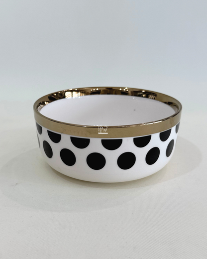 Ciotolina a Pois con Bordo Oro