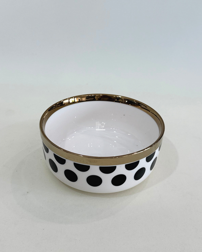 Ciotolina a Pois con Bordo Oro