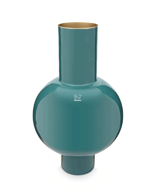 Vaso in Metallo Verde Petrolio