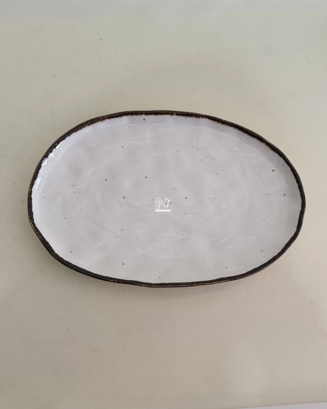 Vassoio Ovale Bianco STONE | HENRIETTE