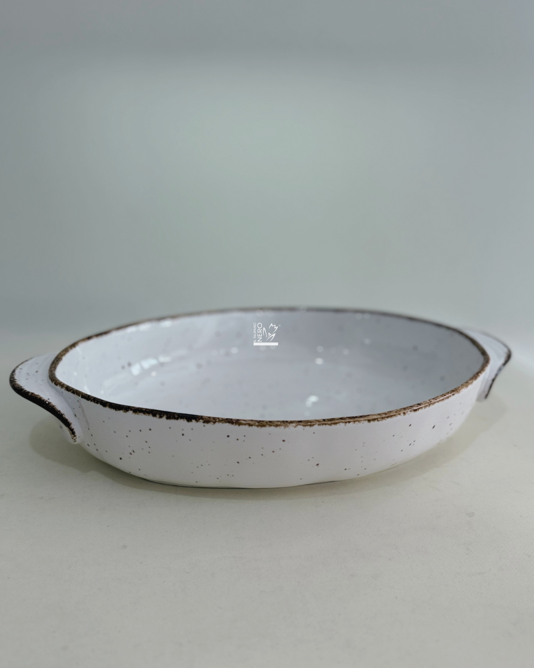 Pirofila Ovale Bianco Medio STONE | HENRIETTE
