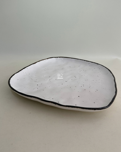 Piatto Portata Bianco STONE | HENRIETTE