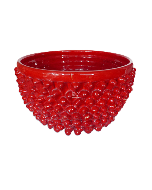 Ciotola Mezza Pigna Rossa | Ceramiche Artistiche Calabresi