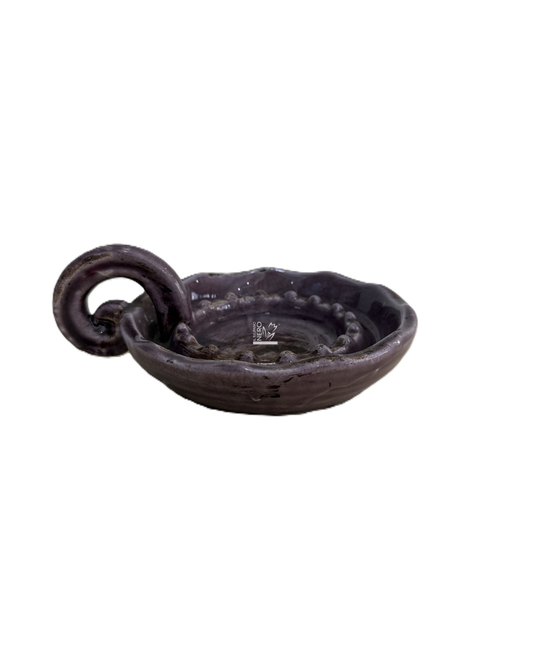 Portacandele in Ceramica Viola | Villa Collection