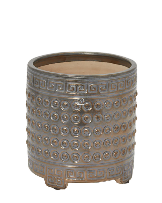 Vaso Cachepot in Ceramica Qing Bronzo | EDG