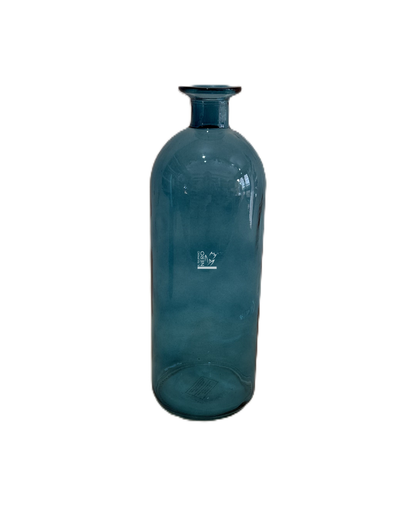 Vaso a Bottiglia in Vetro Blu Grande | EDG - Noleggio